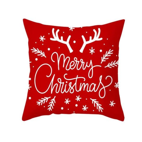 Modern New Polyester Pillowcase Lattice Deer Christmas Gift Without Pillow Core - Image 45