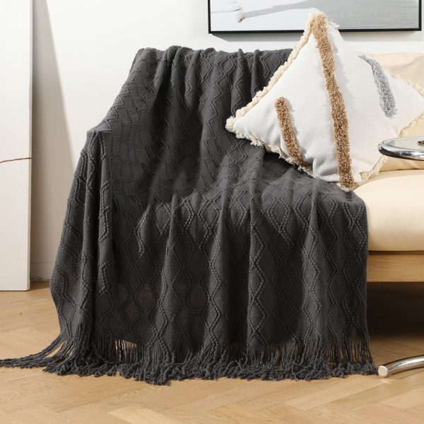 Nordic Office Nap Sofa Cover Knitting  Blanket - Image 2