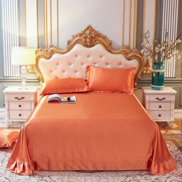 Household Double-sided Ice Silk Bed Sheet Bedding - Image 13