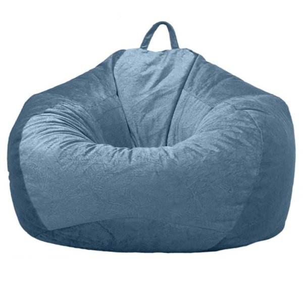 Lazy Sofa Bean Bag Cloth Cover Tatami Short Velvet No Filler Home Toy Storage - Image 7