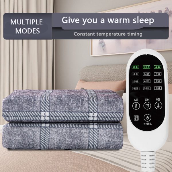 Household Voltage 110v Electric Blanket With Stripes - Image 2