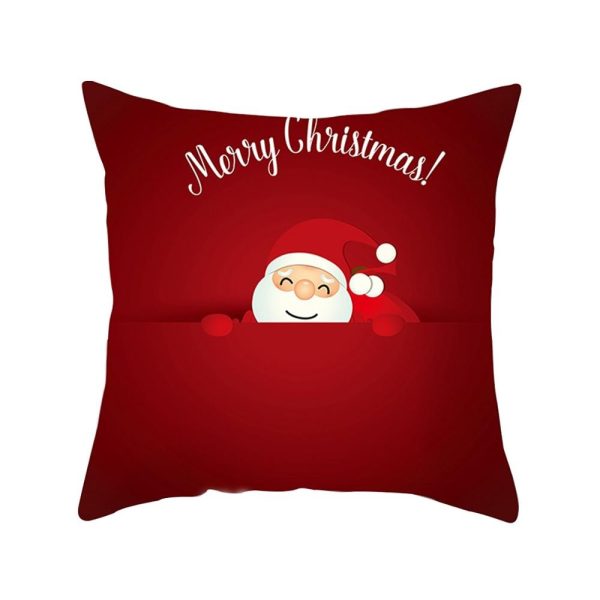 Modern New Polyester Pillowcase Lattice Deer Christmas Gift Without Pillow Core - Image 40