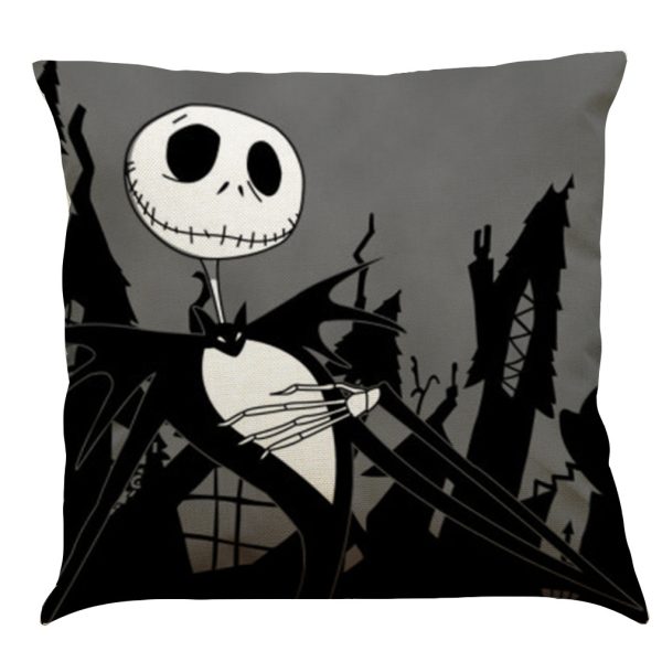 Halloween Cotton Linen Sofa Car Cushion Pillowcase - Image 39