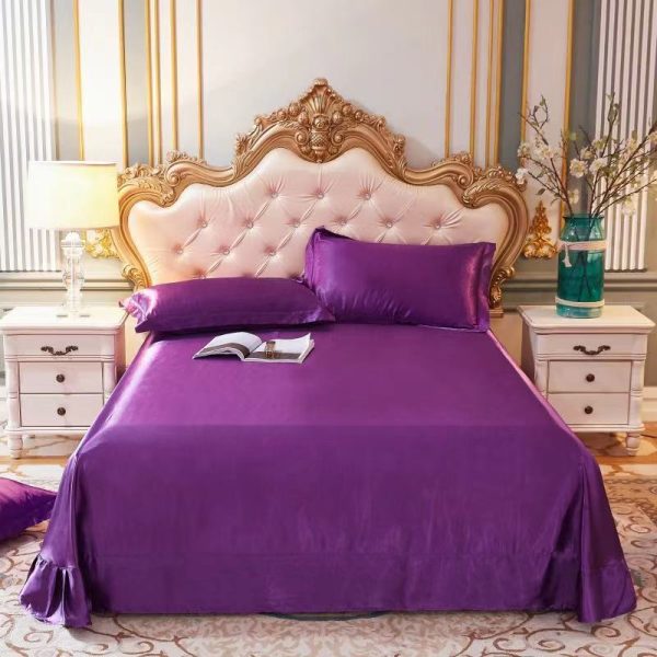 Household Double-sided Ice Silk Bed Sheet Bedding - Image 6