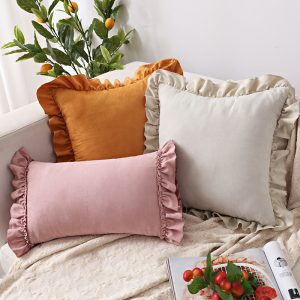 Pillowcase Small  Cushion Pillow Suede Sofa Bedside Pillowcase