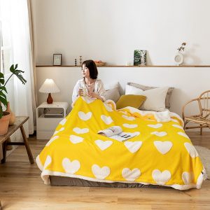 Shu Cotton Velvet Jacquard Blanket Student Dormitory Thick Cover