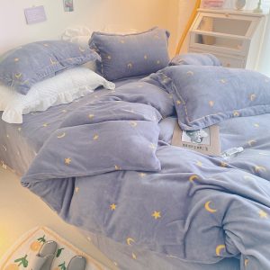 Thickened Winter Double-sided Milk Velvet Bed Sheet And Quilt Cover