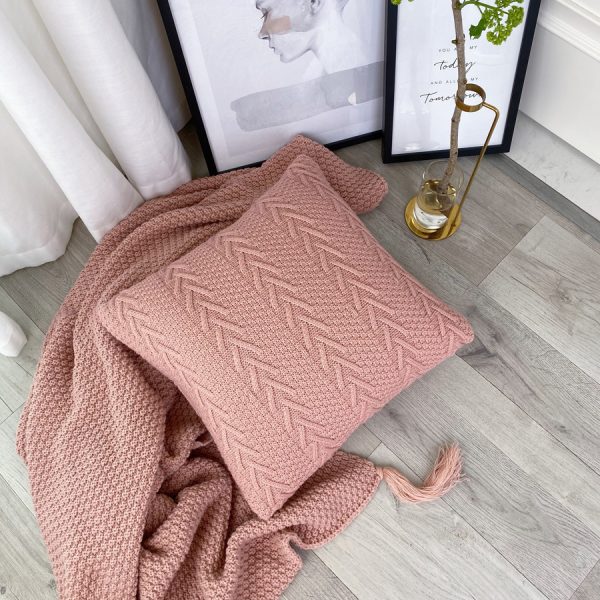 Nordic Knitted Pillow Sofa Nap Cushion