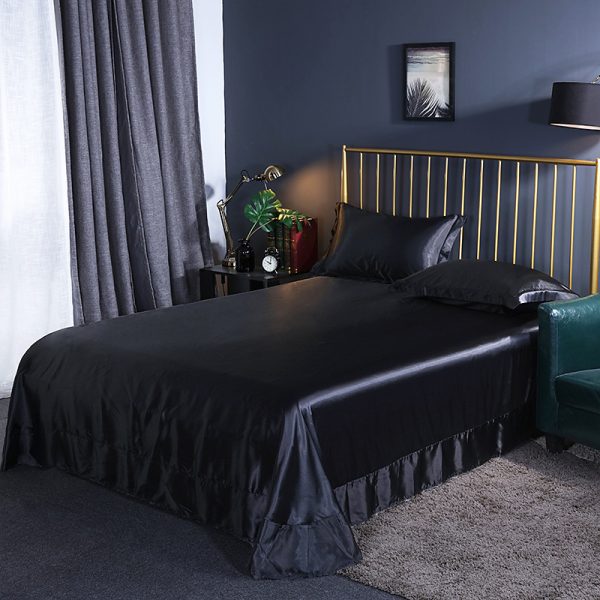 Household Double-sided Ice Silk Bed Sheet Bedding - Image 22