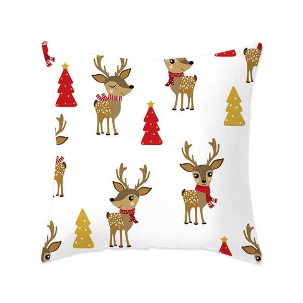 Modern New Polyester Pillowcase Lattice Deer Christmas Gift Without Pillow Core - Image 19