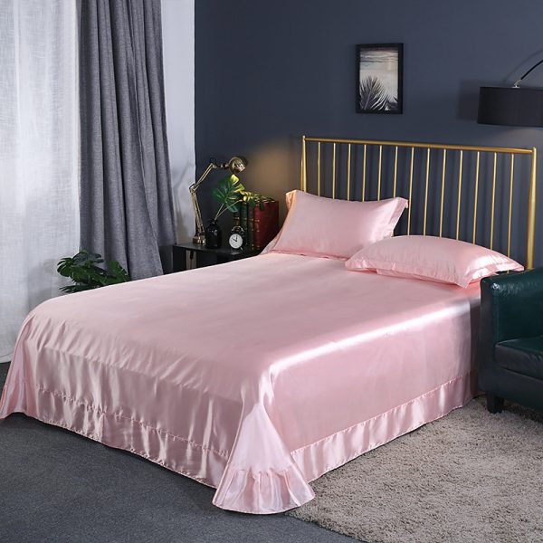 Household Double-sided Ice Silk Bed Sheet Bedding - Image 18