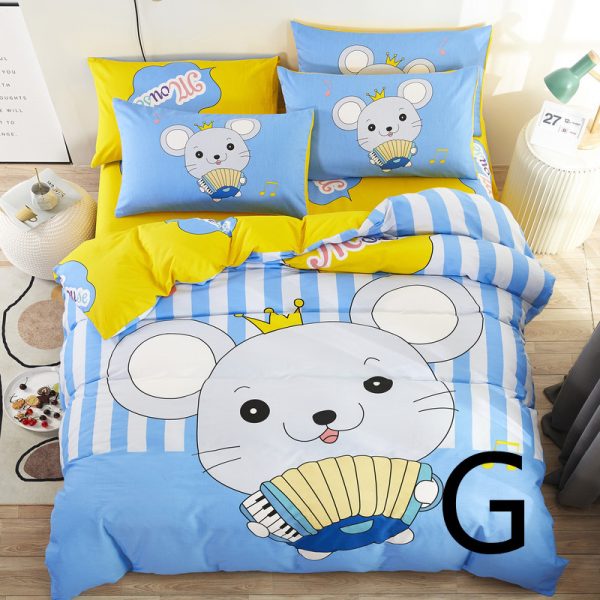 Home Textile Cute Cartoon Children Bed Sheet Bed Sheet Quilt Cover Bedding - Image 7