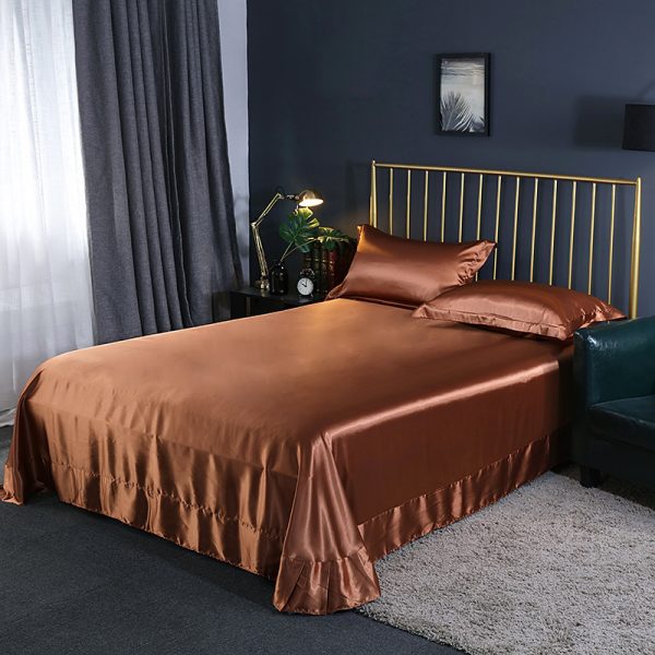 Household Double-sided Ice Silk Bed Sheet Bedding - Image 9