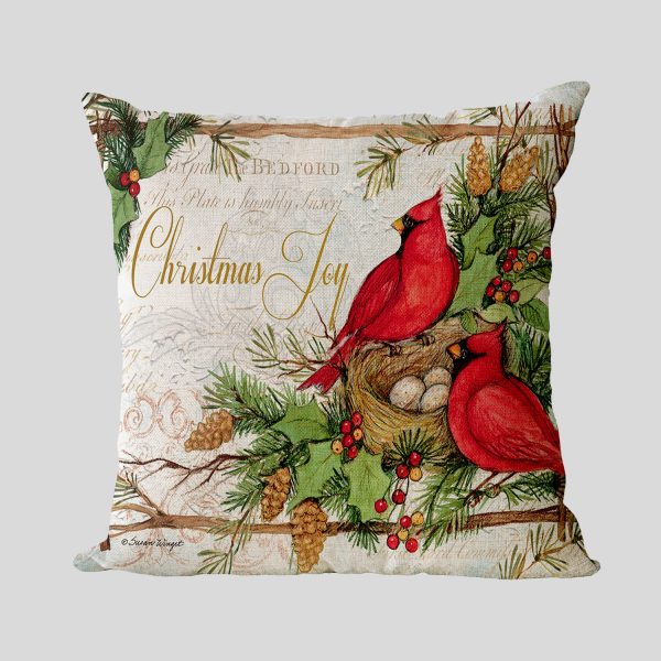 New Year Christmas Series Linen Pillowcase - Image 24