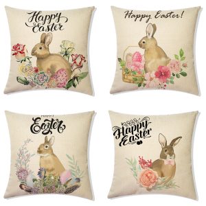 Easter Linen Holiday Decoration Living Room Sofa Bedside Pillow