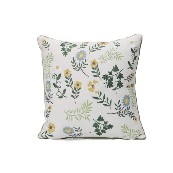 Home Embroidery Plants And Flowers Pillow - Image 18