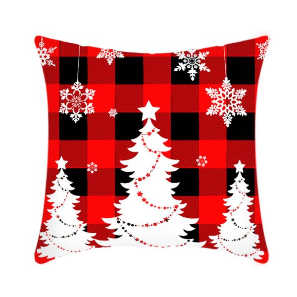 Merry Christmas Cushion Cover 45cm Elk Santa Claus Short Plush Sofa Pillow Cover Home Decor Pillowcase Christmas Decoration - Image 21