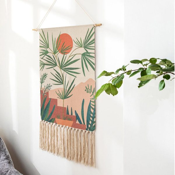 Hand-woven Homestay Tassel Tapestry Decoration Painting - Image 6