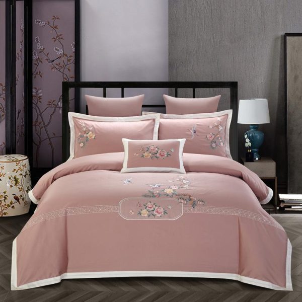 New Chinese Style Cotton 60s Long-staple Cotton Four-piece Cotton Embroidery Hotel Four-piece Hotel - Image 10