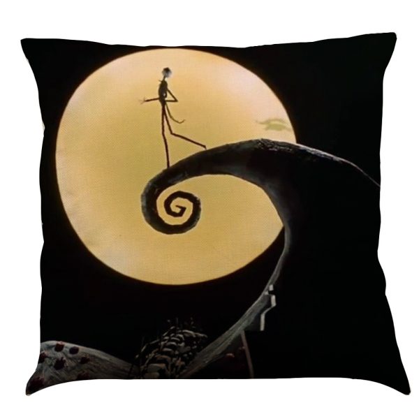 Halloween Cotton Linen Sofa Car Cushion Pillowcase - Image 38