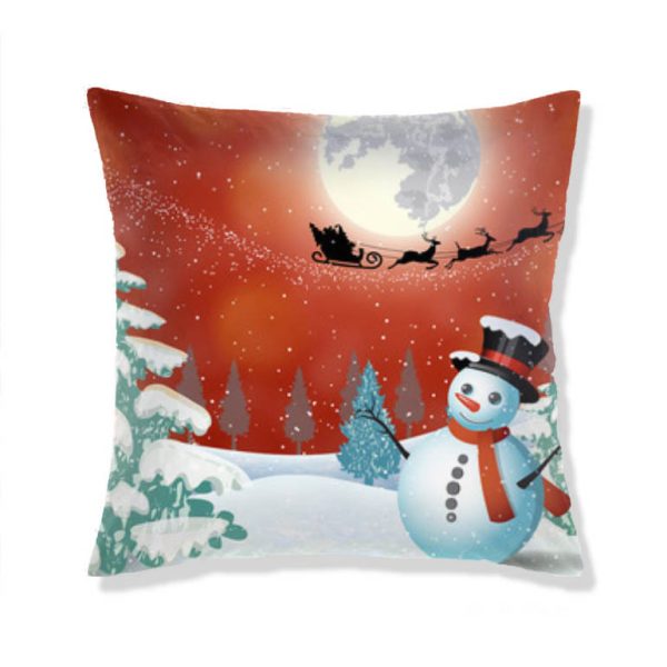 Home Christmas Print Pillow Cushion Cover - Image 16