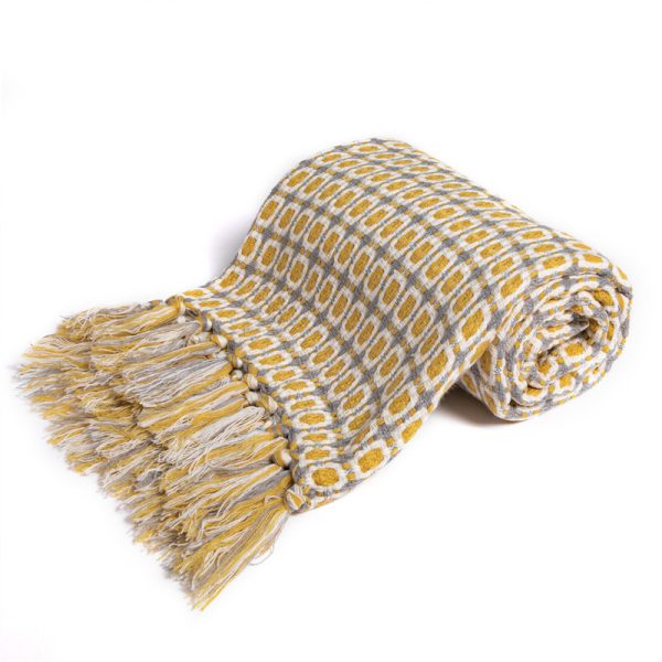 Knitted Big Shawl Tassel Woven Blanket - Image 5