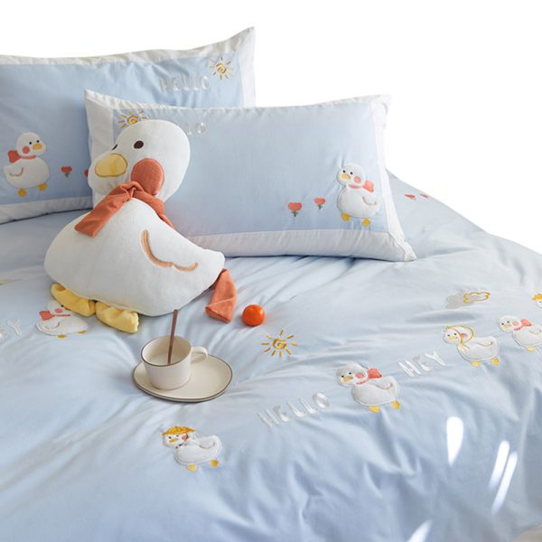 Pure Cotton Duvet Cover Girl Heart Bedding - Image 4