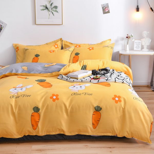 Four-piece Bed Sheet Quilt Cover Single Double Dormitory Three-piece Quilt Cover - Image 6