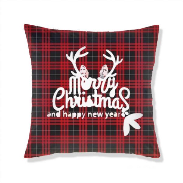 Home Christmas Print Pillow Cushion Cover - Image 10