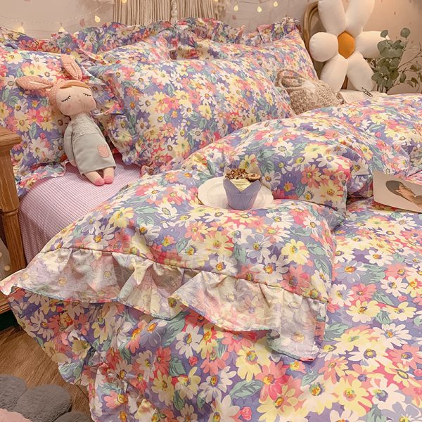 Four-piece Cotton Bedding Summer Princess Style Sheets - Image 16