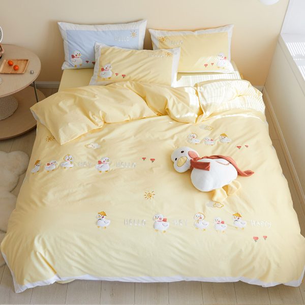 Pure Cotton Duvet Cover Girl Heart Bedding - Image 3