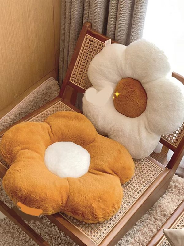 Fluffy Flower Seat Cushion Butt Cushion Sofa Bay Window Bedroom Floor Chair Throw Pillow Office Chair Cushion Back Against - Image 7