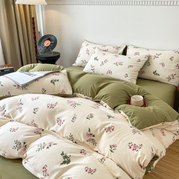 Four-piece Bed Set Jacquard Quilt Cover Sheets - Image 12