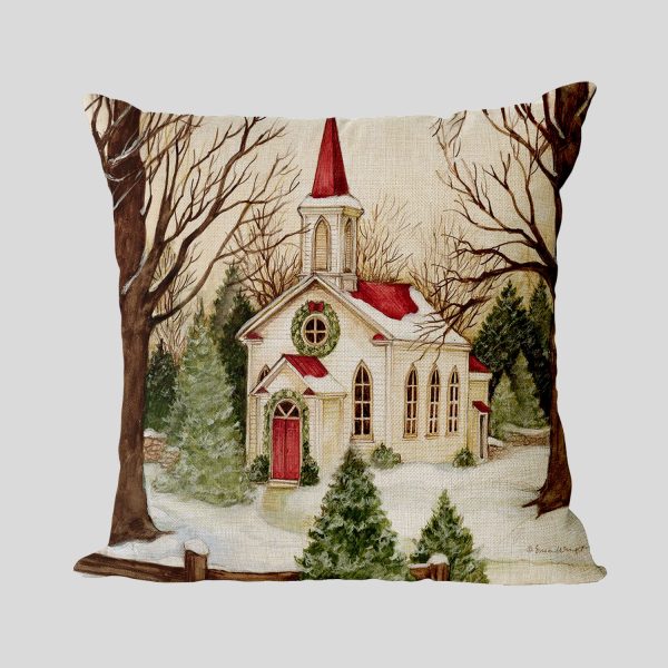 New Year Christmas Series Linen Pillowcase - Image 22