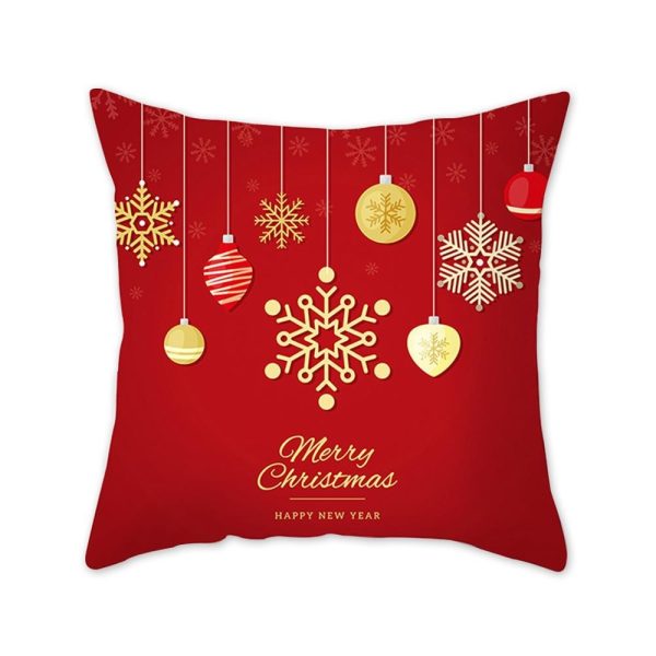 Modern New Polyester Pillowcase Lattice Deer Christmas Gift Without Pillow Core - Image 28