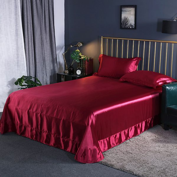 Household Double-sided Ice Silk Bed Sheet Bedding - Image 7