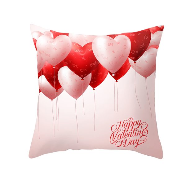 Home Valentine's Day Graphic Print Pillowcase - Image 19