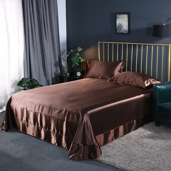 Household Double-sided Ice Silk Bed Sheet Bedding - Image 27