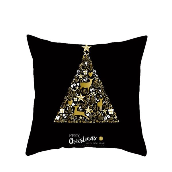 Modern New Polyester Pillowcase Lattice Deer Christmas Gift Without Pillow Core - Image 14