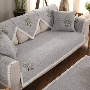 Four Seasons Fabric Cotton Linen Cushion Sofa Cover