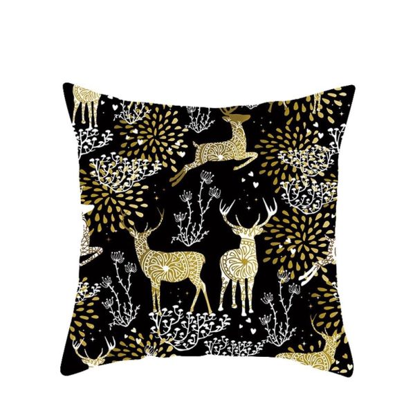 Modern New Polyester Pillowcase Lattice Deer Christmas Gift Without Pillow Core - Image 10