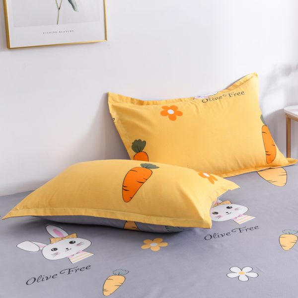 Four-piece Bed Sheet Quilt Cover Single Double Dormitory Three-piece Quilt Cover - Image 3