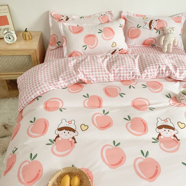 Four Piece Set Of Cute Cartoon Bed Sheets - Image 9