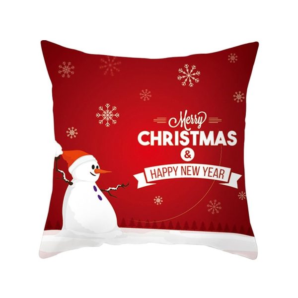 Modern New Polyester Pillowcase Lattice Deer Christmas Gift Without Pillow Core - Image 39