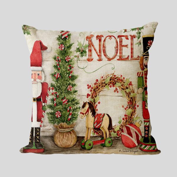 New Year Christmas Series Linen Pillowcase - Image 23