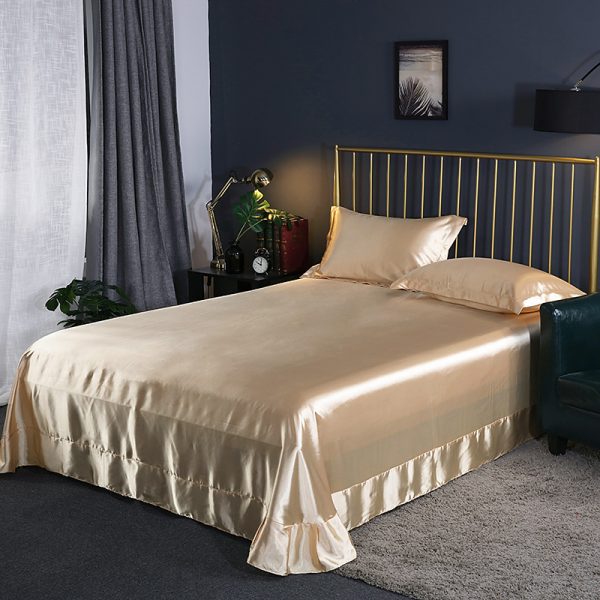 Household Double-sided Ice Silk Bed Sheet Bedding - Image 26