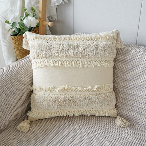 Home Fashion Boho Ethnic Tufted Pillowcase - Image 5