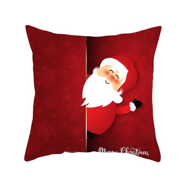 Modern New Polyester Pillowcase Lattice Deer Christmas Gift Without Pillow Core - Image 33