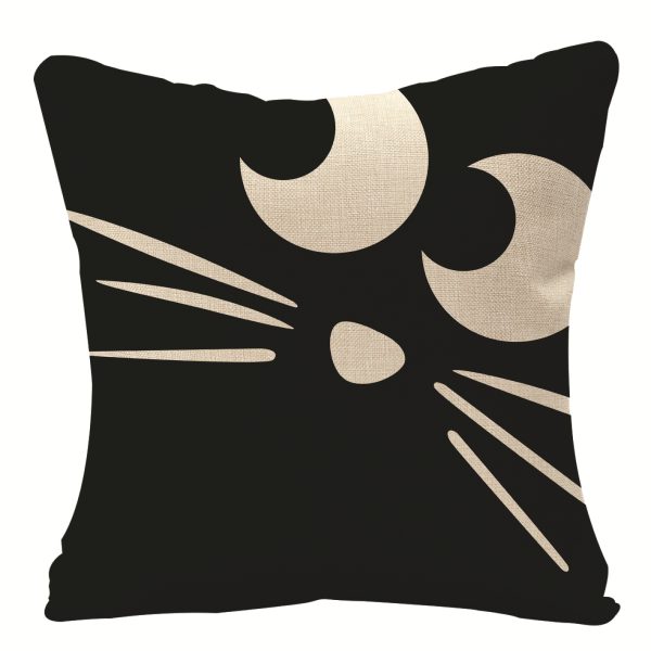 Home Fashion Halloween Linen Print Pillowcase - Image 3