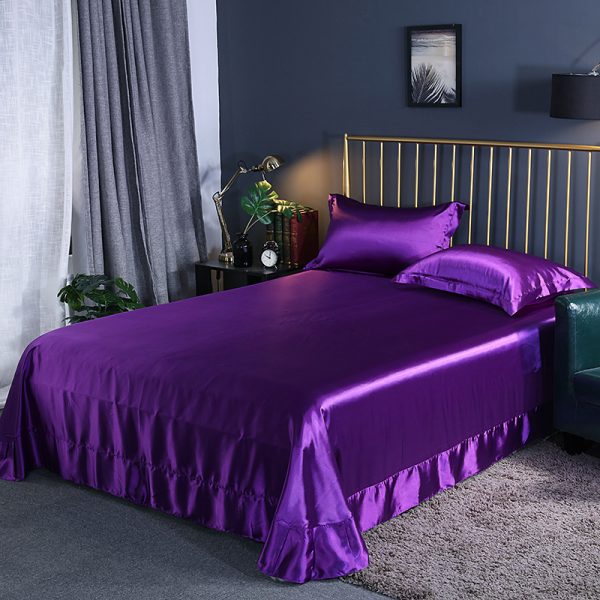 Household Double-sided Ice Silk Bed Sheet Bedding - Image 4